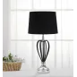 LAMPA STOŁOWA DARKY SILVER 28X56 cm MIN 2